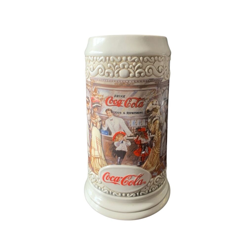 Vintage Coca Cola Stein 1994 The Classic Americana Soda Fountain Experience RARE